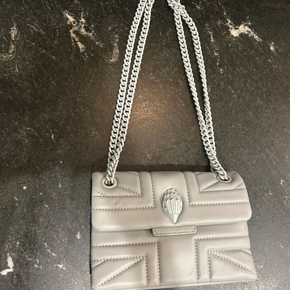 Stylish Gray Quilted Shoulder Bag